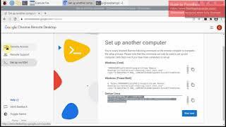 Chrome remote desktop on raspberry pi