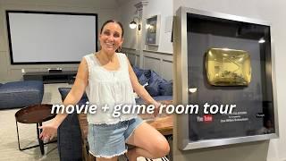 come see our movie + game rooms | home tour