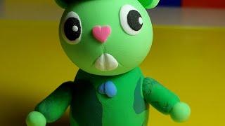 Флиппи из Happy Tree Friends из пластилина.  Лепим очень простого Флиппи. Flippy