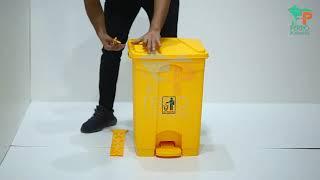 Plastic Pedal Step on Commercial Outdoor Dustbin Assembling Tutorial