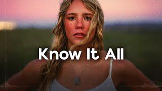 Avery Anna - Know It All (lyrics)