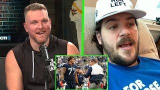 Pat McAfee Reacts To Taylor Lewan's HILARIOUS Story About Mike Vrabel