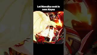 Let Mavuika cook in new Abyss  #genshinimpact #mavuika