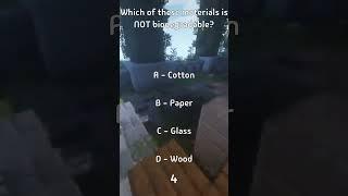 Which of these materials is NOT biodegradable?