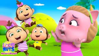 Five Little Monkeys - Learn To Count, Nursery Rhyme And Kids Song