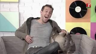 Гость "Телеутро" гусь Харвистер и его питомец Андрей Гурин. 24.10.2018