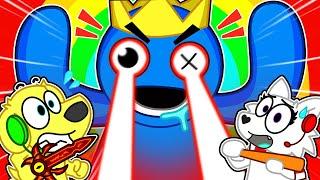 RAINBOW FRIENDS BOSS BATTLE & Unlocking ALL ROBLOX BACKROOMS MORPHS!!