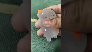 Self care mochi squishy  #satisfying #trending #fidgets #asmr @glittermoonx