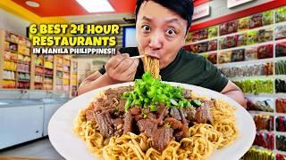 Top 6 BEST 24 Hour Restaurants in Manila Philippines Where You Can Eat ANYTIME!
