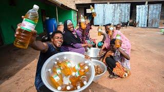 African Village Life || Preparing Delicious Groundnut Cooking Oil