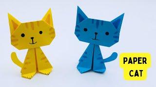 How To Make Easy Paper Cat For Kids / Nursery Craft Ideas / Paper Craft Easy / KIDS crafts