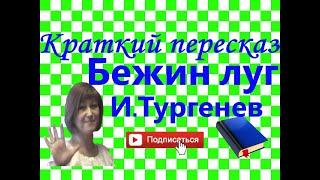 Краткий пересказ И.Тургенев "Бежин луг". Записки охотника