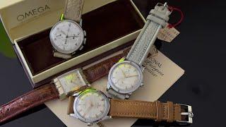 1940s - 1950s New Old Stock Omega Seamaster, Constellation, Dress watch, and Chronograph