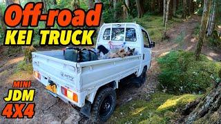 4x4 KEI TRUCK off road trails and camping in our Honda Acty JDM mini truck