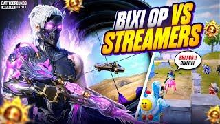 6 Streamers Shocked by Bixi Op Skills  Bixi Op vs Streamers | BGMI