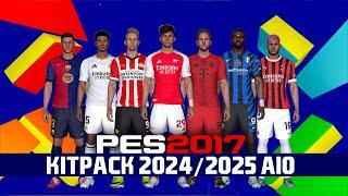 PES 2017 - NEW SEASON KITPACK 2024/2025 AIO V10 BY ESLAM