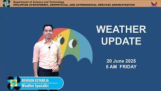 Public Weather Forecast issued at 5AM | June 20, 2025 - Friday