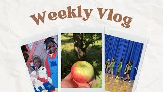 WEEKLY VLOG| Kali had a school project due, apple picking with family, Kyra’s basketball game