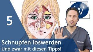 Schnupfen schnell loswerden: 5 Tipps bei Schnupfen & Erkältung - Von Nasenspray über Sport bis Zink