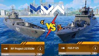 RF Project 22350M Vs FGS F125 Modern Warships