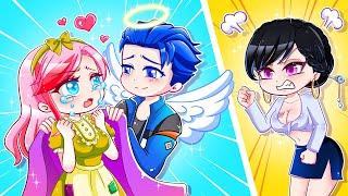 Anna vs Alex Love Story - Angels Always Help Good Girl | Gacha Club | Ppg x Rrb Gacha Life