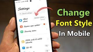 How to change font style in android | Mobile font kaise change kare | mobile ka writing change kare