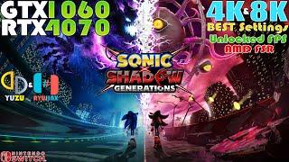 Sonic X Shadow Generations Switch ~ YUZU & RYUJINX 4K & 8K BEST Settings Test | Unlocked FPS - FSR