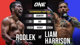 EPIC MUAY THAI WAR  |  Rodlek vs. Liam Harrison | Full Fight Replay