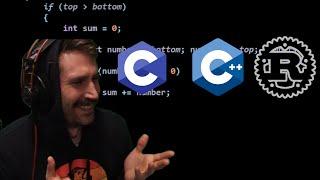 Prime Reacts: From C to C++ to Rust to Haskell