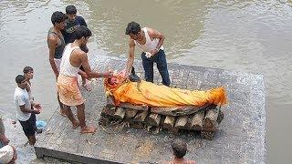 Hindu Cremations at Pashupatinath Temple in Kathmandu Nepal