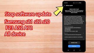 How to stop Samsung software updates