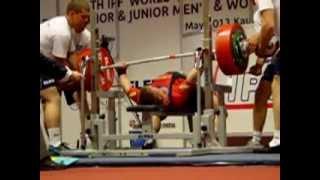 Sergey Knyazev / Kniazev (RUS) 3.att.: 302,5 kg - 2013 IPF World Men's Benchpress Championships