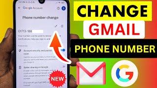 How to Change Gmail Phone Number 2024 |New Process