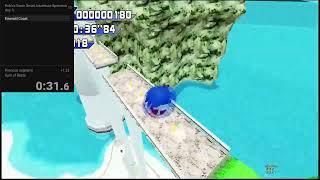 Respeedrun of Sonic Onset Adventure - Emerald Coast Roblox Speedrun 1:19.64