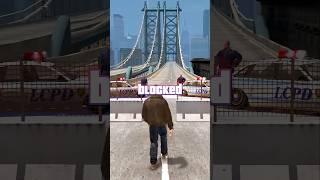 What happens if you cross the Blocked Bridges in GTA games?