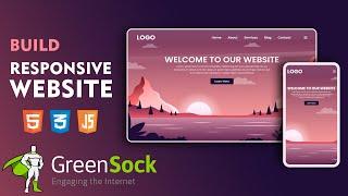 Creating a Responsive Website Using HTML CSS and JavaScript | GSAP Tutorial