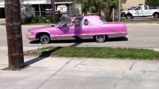 "Miami Pink 2 Door Big Body Cadillac "