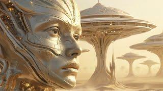 Eternal Watchers Among the Cosmic Dunes | AI-Generated Scene Video 250