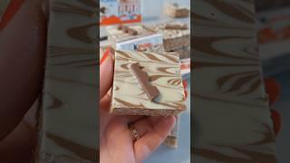 super Quick Easy and delicious kinder nice krispies treats  #shorts