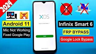 Infinix Smart 6 FRP Bypass Android 11 Latest Security 2024 | Infinix X6611B Google Account Remove |