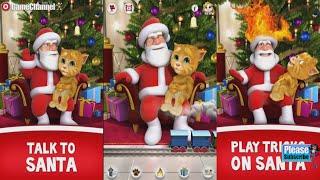 Talking Larry the Bird Talking Santa Meets Ginger Android İos Gameplay Video