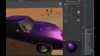 Car paint pack demo for Unity3d