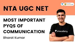 Most Important PYQs of Communication | NTA NET 2022 | Bharat Kumar | Let's Crack NTA-UGC NET