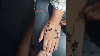 short leafy henna design for girls easy mehandi design