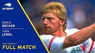 Boris Becker vs Ivan Lendl Full Match | 1992 US Open Round 4