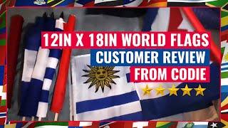 12in x 18in World Flags Customer Review from Codie