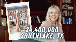 DFW Area Real Estate - Brownstone Mansion Home Tour in Southlake Texas