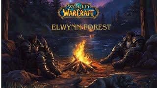 Orcs & Wolf by the Fire: Relaxing Elwynn Forest Music & Campfire Sounds | WoW Ambience