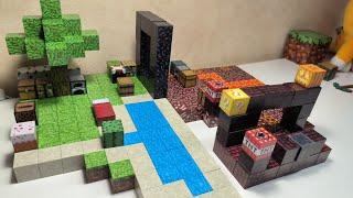 Примеры построек для магнитного конструктора minecraft 🟩🟫