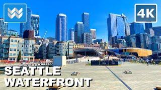 [4K] SEATTLE WATERFRONT PARK 2024 Walking Tour Vlog & Travel Guide - Alaskan Way Project Update